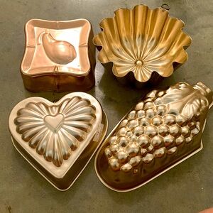 Vintage Copper and Gold Baking or jello Molds CHOICE of one. Westbend